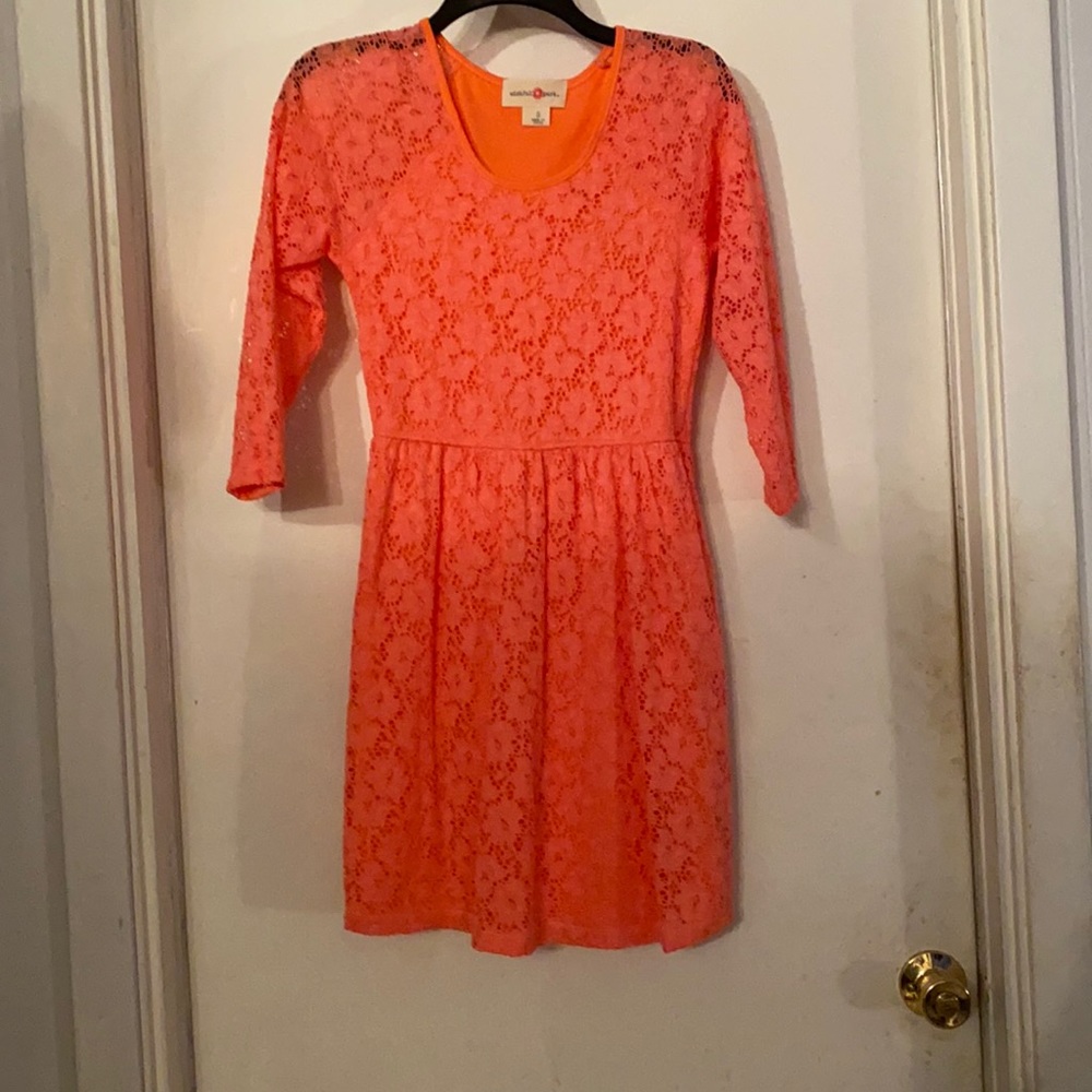 Coral dress